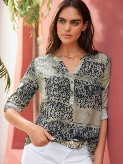 Mandarin Chemisiers<Chemisier pure viscose