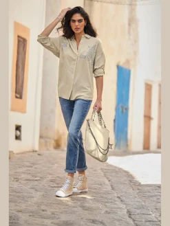 Mandarin Chemisiers<Chemisier pure viscose