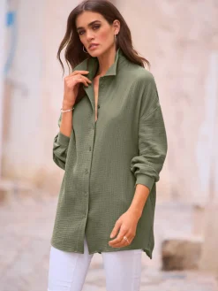 Mandarin Chemisiers<Chemisier qualité mousseline