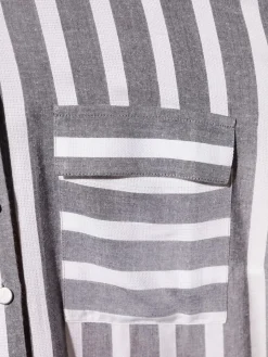 Creation L Chemisiers<Chemisier rayé pure viscose