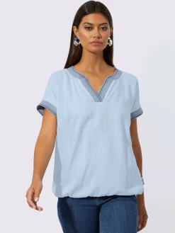 Creation L Chemisiers<Chemisier sans manches pure viscose