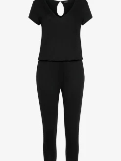 LASCANA Combinaisons|Pantalons<Combinaison 7/8 col v et manches courtes