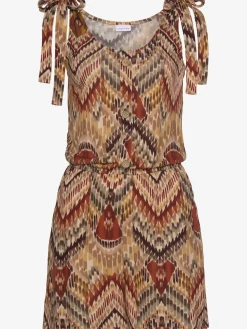 LASCANA Combinaisons|Pantalons<Combinaison courte encolure ronde avec patte de boutonnage