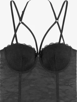 petite fleur gold Body<Corsage érotique avec effet rubans sexy