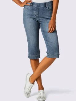 Ascari Pantalons|Jeans<Corsaire en jean très extensible