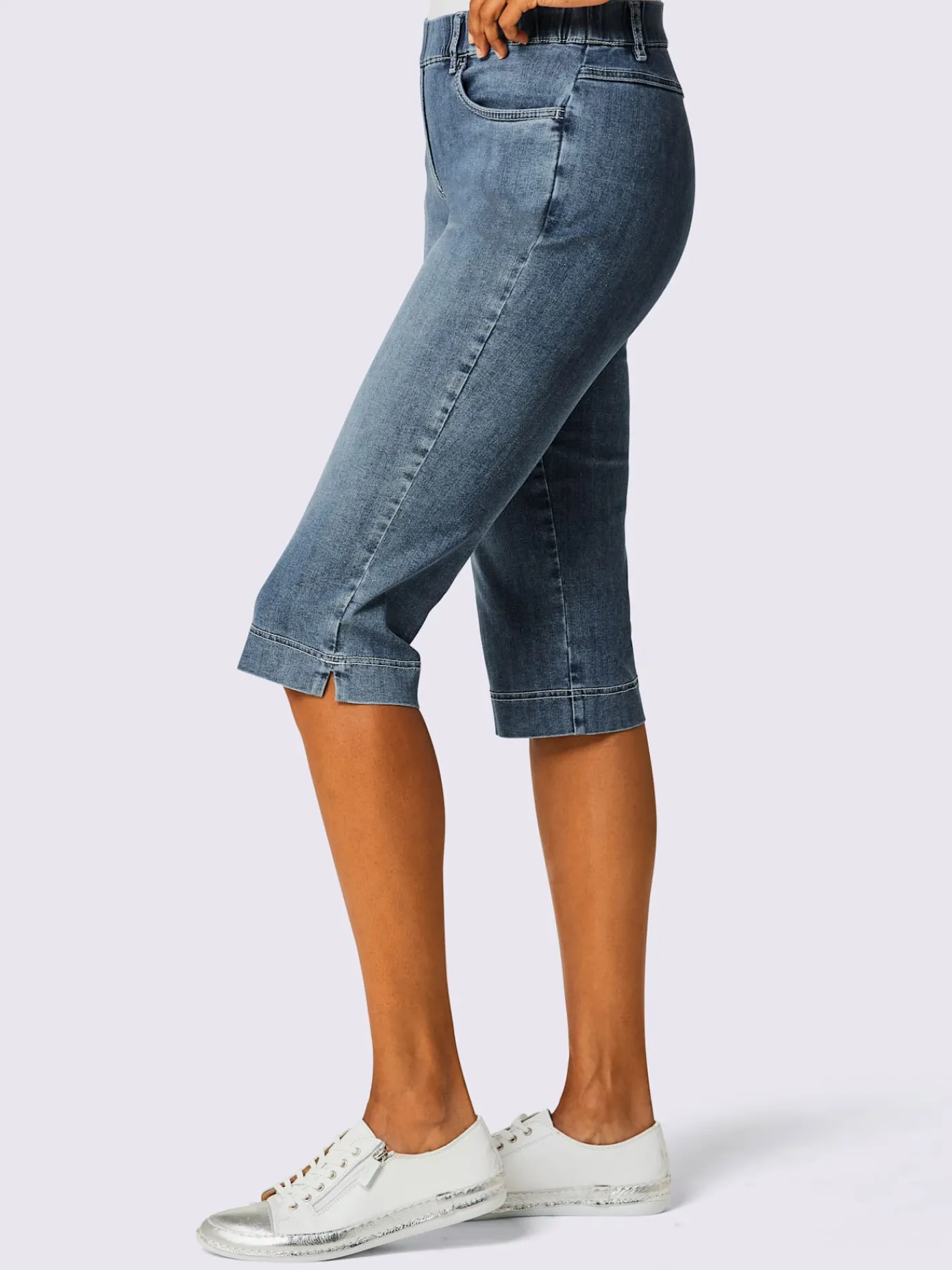 Ascari Pantalons|Jeans<Corsaire en jean très extensible