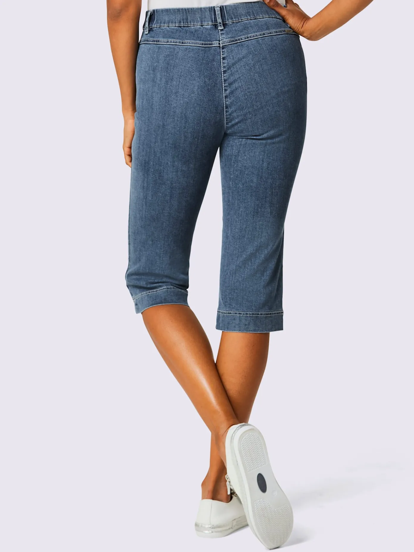Ascari Pantalons|Jeans<Corsaire en jean très extensible
