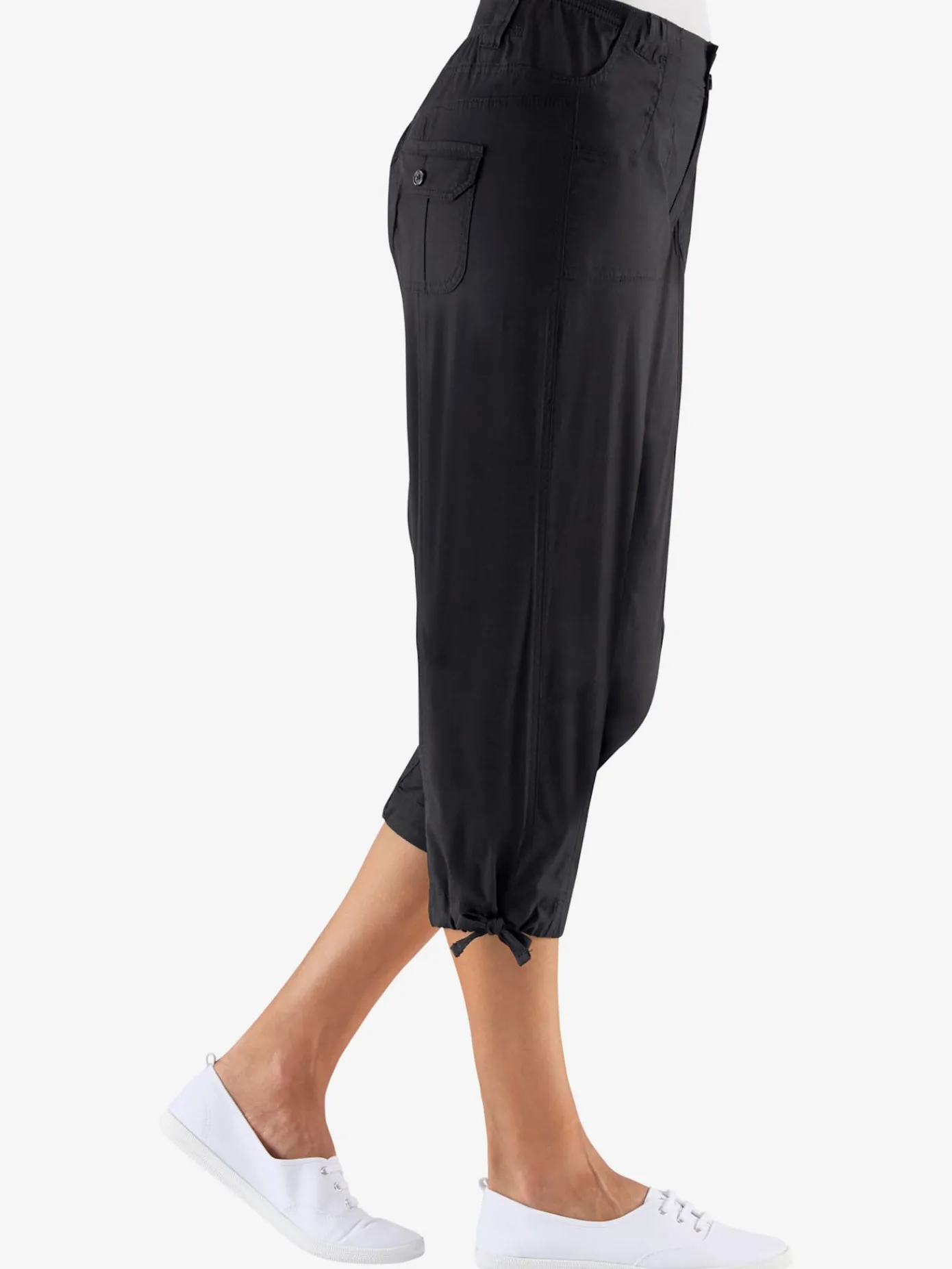 Collection L Pantalons<Corsaire sportif ceinture élastique cotelée