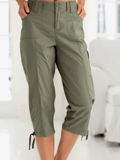 Collection L Pantalons<Corsaire sportif ceinture élastique cotelée