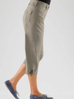 Collection L Pantalons<Corsaire sportif ceinture élastique cotelée