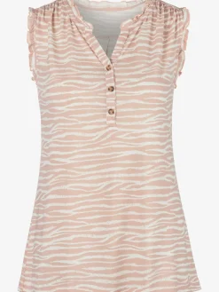 LASCANA Débardeurs<Débardeur à volants bord volanté féminin à l'encolure et aux emmanchures