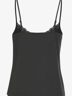 LASCANA T-Shirts<Débardeur avec empiècement en dentelle à l'encolure en v