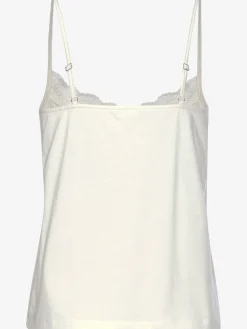 LASCANA T-Shirts<Débardeur avec empiècement en dentelle à l'encolure en v