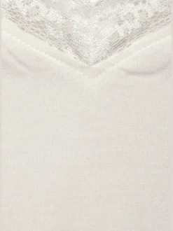 LASCANA T-Shirts<Débardeur avec empiècement en dentelle à l'encolure en v