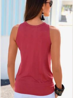 LASCANA T-Shirts|Débardeurs<Débardeur boucle décorative couleur or