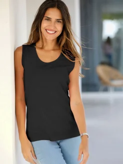 T-Shirts|Débardeurs<Débardeur bretelles larges avec encolure ronde