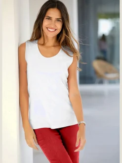 T-Shirts|Débardeurs<Débardeur bretelles larges avec encolure ronde