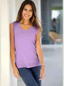 T-Shirts|Débardeurs<Débardeur bretelles larges avec encolure ronde