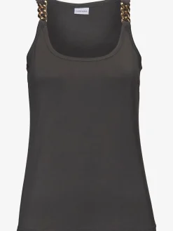 LASCANA T-Shirts|Débardeurs<Débardeur chaînes fantaisie couleur or sur les bretelles