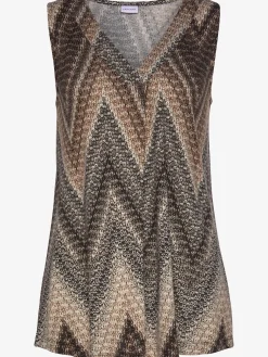 LASCANA Débardeurs|T-Shirts<Débardeur col v plissé