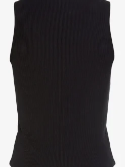 LASCANA T-Shirts<Débardeur côtelé petite encolure devant