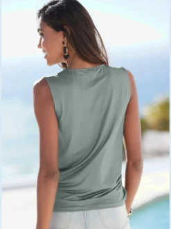 LASCANA T-Shirts|Débardeurs<Débardeur découpe devant