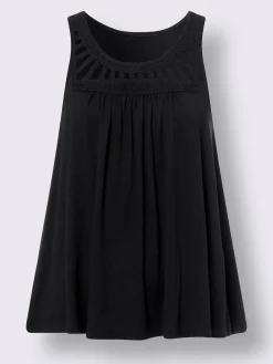 Linea Tesini T-Shirts|Débardeurs<Débardeur dentelle crochetée à l'encolure ronde