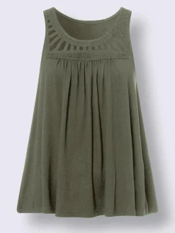 Linea Tesini Débardeurs|T-Shirts<Débardeur dentelle crochetée à l'encolure ronde