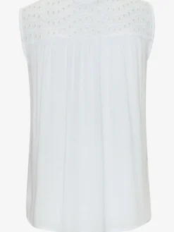 LASCANA Débardeurs<Débardeur dentelle et motif ajouré à l'encolure