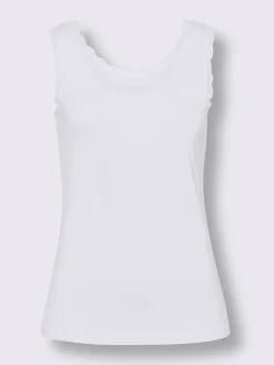 Linea Tesini Débardeurs|T-Shirts<Débardeur détails en dentelle tendance