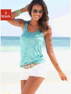 Beachtime Débardeurs|T-Shirts<Débardeur effet structuré bicolore