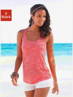 Beachtime Débardeurs|T-Shirts<Débardeur effet structuré bicolore