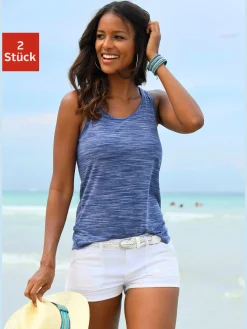 Beachtime Débardeurs|T-Shirts<Débardeur effet structuré bicolore