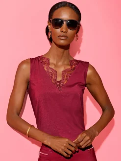 Creation L T-Shirts|Débardeurs<Débardeur en dentelle 95% modal