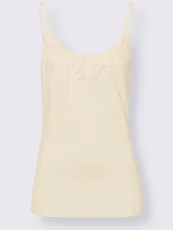 Linea Tesini T-Shirts|Débardeurs<Débardeur en dentelle qualité viscose douce