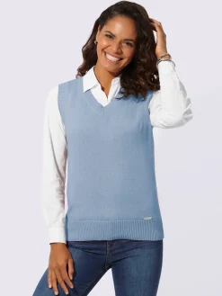 Collection L Pulls<Débardeur en tricot 50% coton