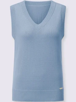 Collection L Pulls<Débardeur en tricot 50% coton