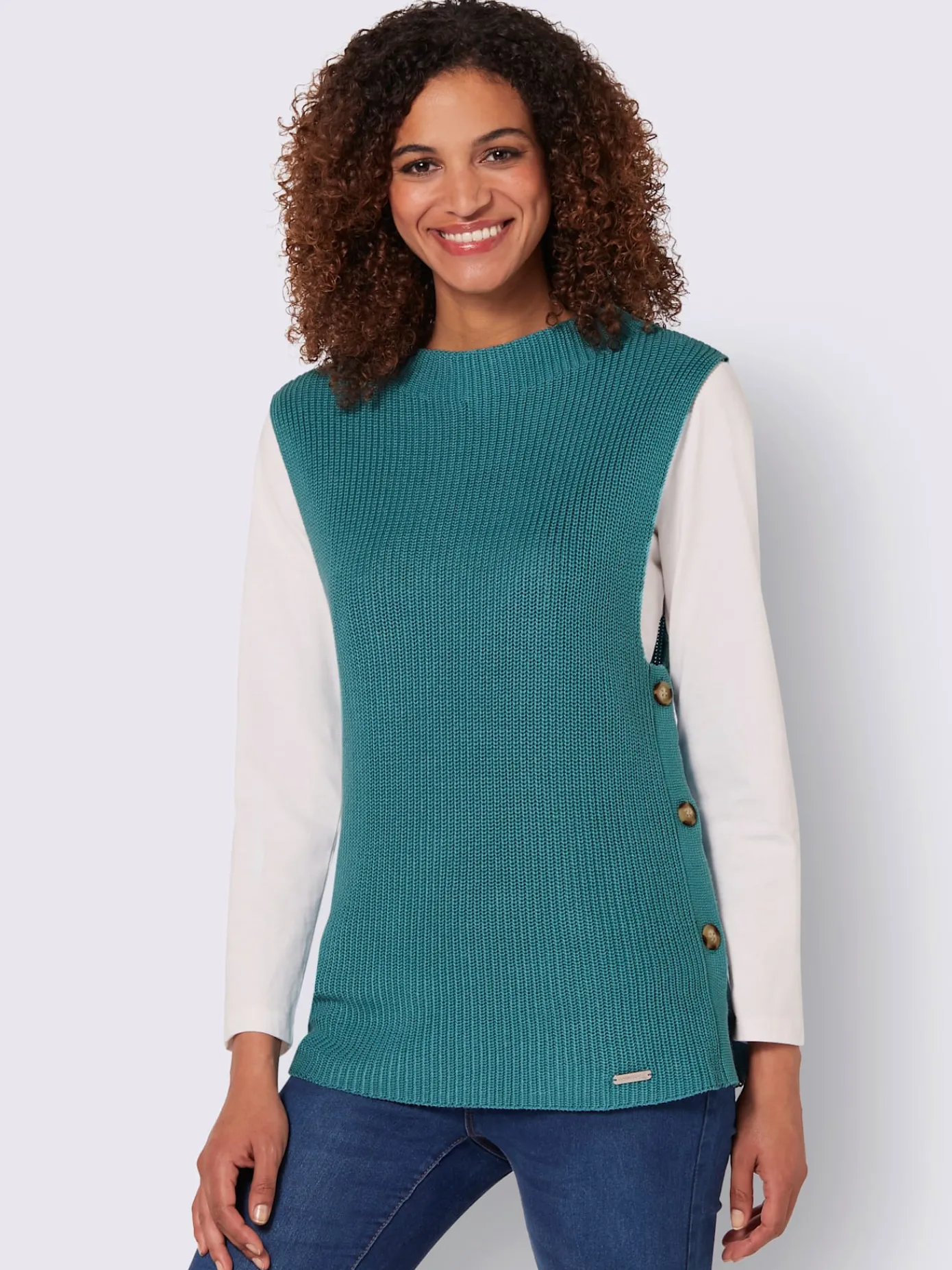 Collection L Pulls<Débardeur en tricot 50% coton