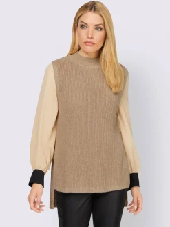 Rick Cardona Pulls<Débardeur en tricot col montant tendance