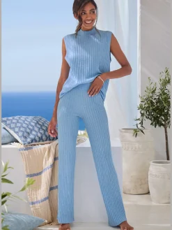 French Connection Débardeurs<Débardeur en tricot débardeur sans manches en qualité côtelée