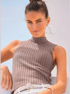 LASCANA Débardeurs<Débardeur en tricot encolure haute