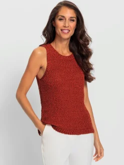 Ashley Brooke Débardeurs<Débardeur en tricot joli fil fantaisie