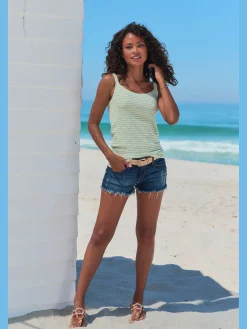 Vivance Débardeurs<Débardeur en tricot rayures en fils teintés