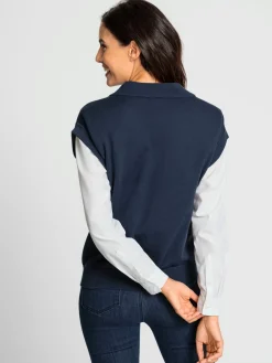 Pulls<Débardeur en tricot tricot fin