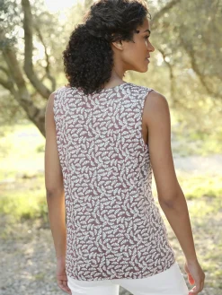 Collection L T-Shirts|Débardeurs<Débardeur encolure carrée imprimé tendance