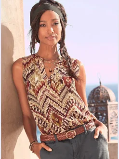 LASCANA Débardeurs<Débardeur encolure en v dégagée