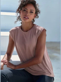 LASCANA T-Shirts|Débardeurs<Débardeur fronce décorative aux épaules