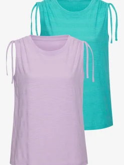 Vivance T-Shirts|Débardeurs<Débardeur fronce réglable avec liens à nouer pour régler la largeur des bretelles