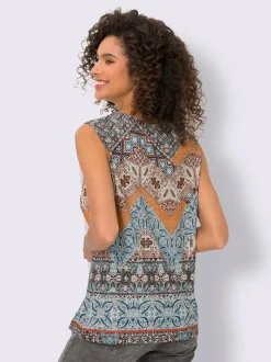 Linea Tesini T-Shirts<Débardeur imprimé ethnique mode