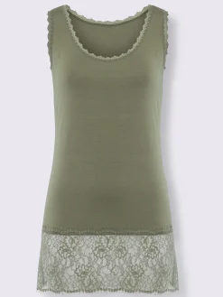 Linea Tesini T-Shirts|Débardeurs<Débardeur long viscose douce et fluide